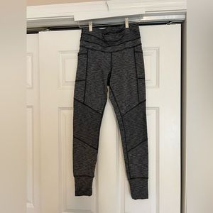 Athleta Heather Gray Excursion Jogger Leggings with Pockets